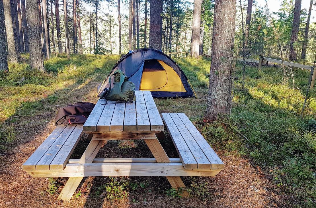 Tente, parc national Petkeljärvi, centre Petkeljärvi