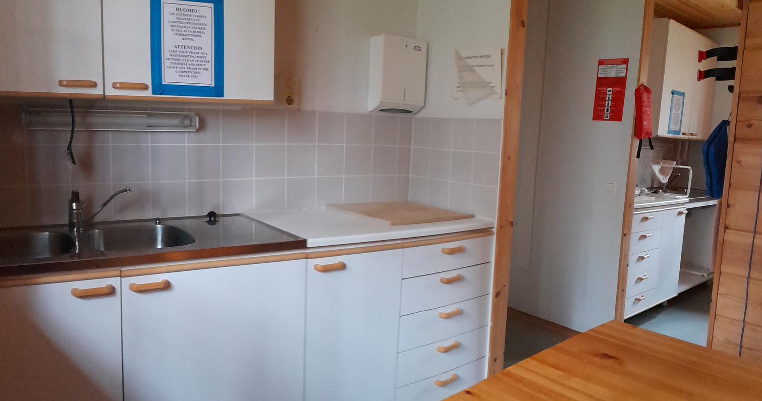 Petkeljärvi centrum, campingområdets köksbyggnad