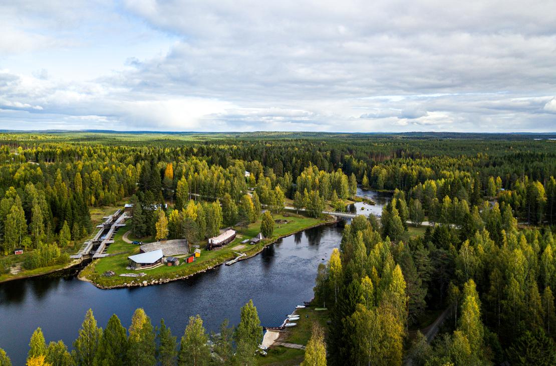 Ilmakuva M&ouml;hk&ouml;n Ruukki, Ilomantsi