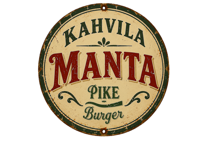 Café Mantas gäddburgare, illustrationsbild