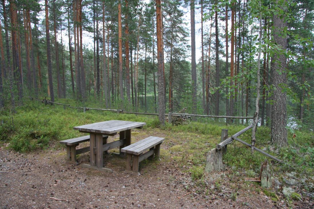 Parc national de Petkeljärvi, centre Petkeljärvi, zone des tentes