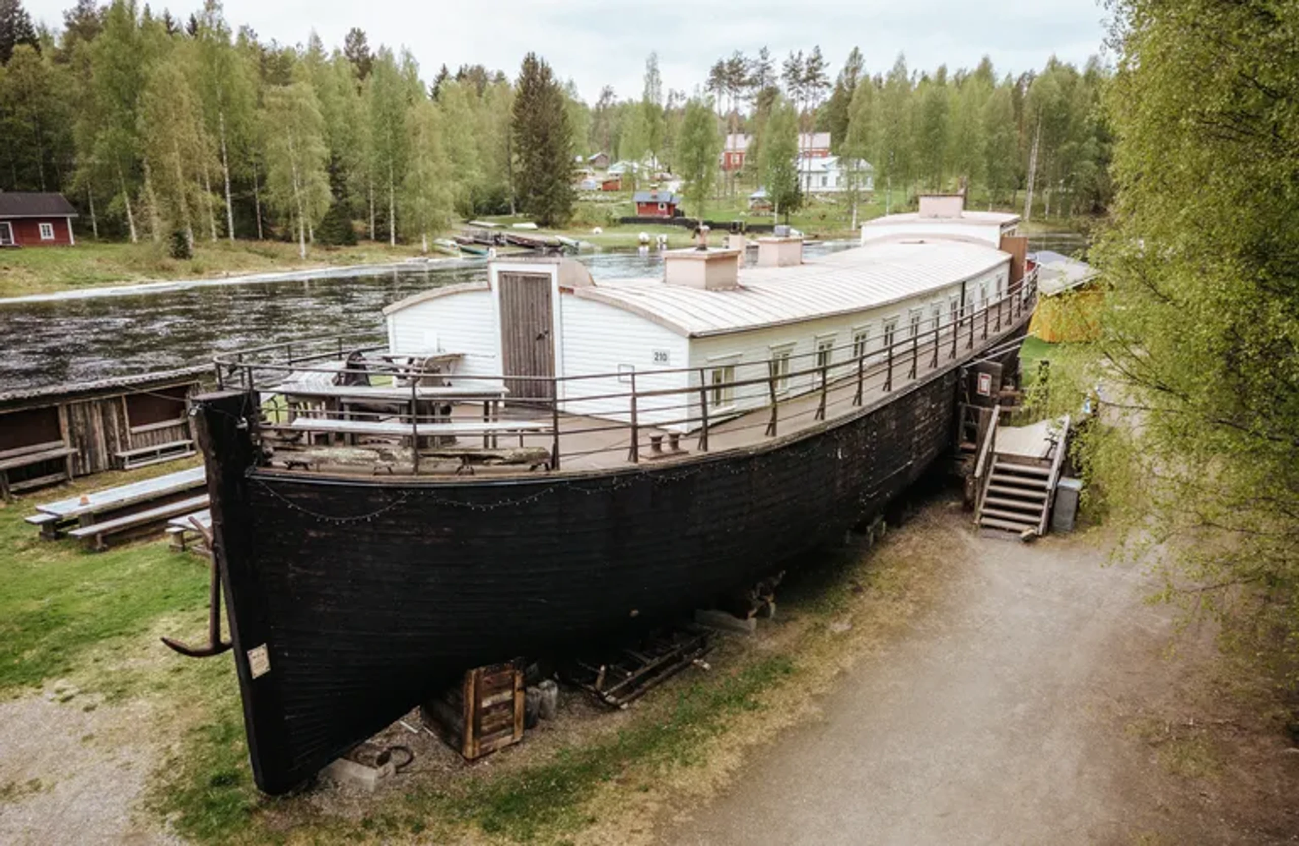 Café Manta vid Möhkö bruk