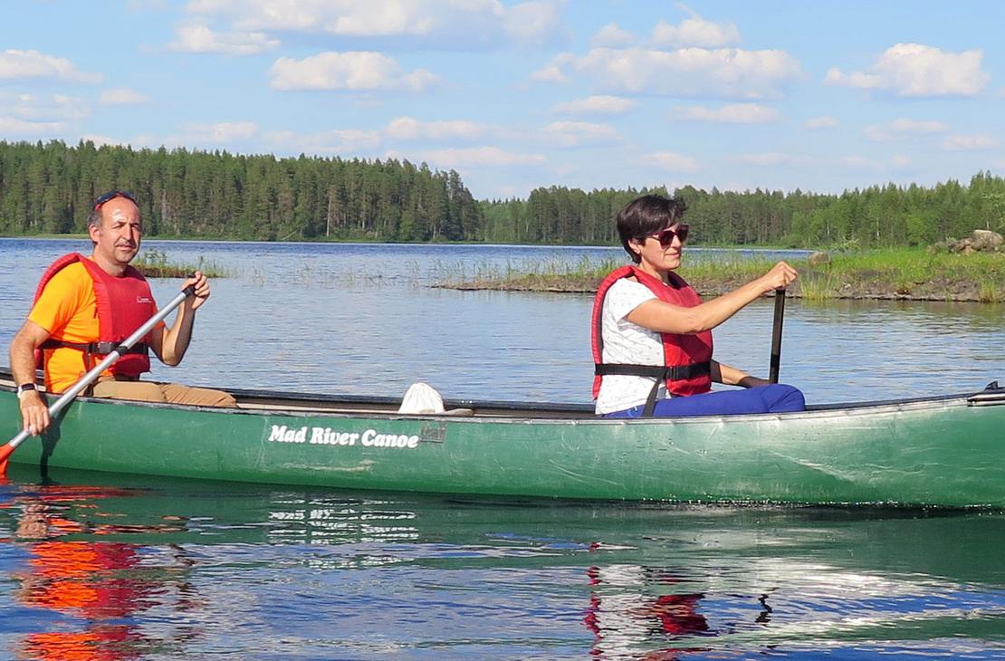 Parc national de Petkeljärvi, centre Petkeljärvi, location de canoë